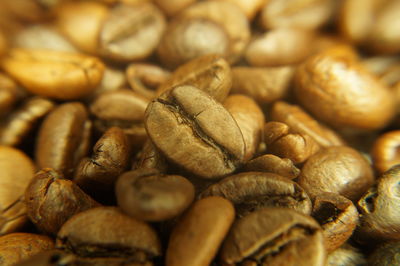 Full frame shot of roasted coffee beans