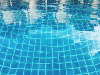 High angle view of swimming pool