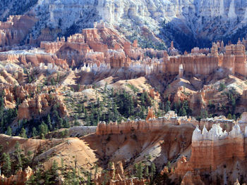 Panoramic view of rock formations
