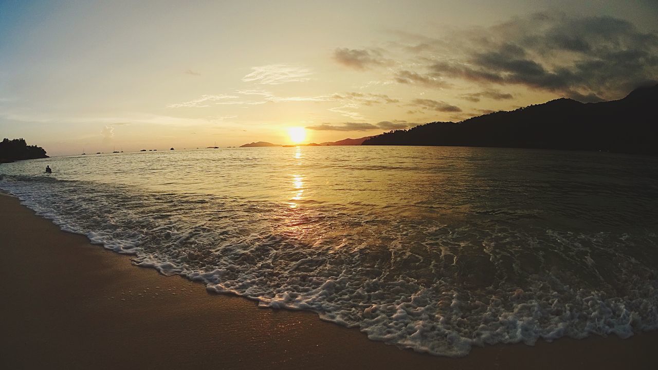 water, sunset, reflection, nature, sky, beauty in nature, sea, beach, scenics, sun, outdoors, tranquil scene, tranquility, no people, sand, close-up, day