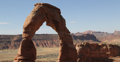 View of rock formations