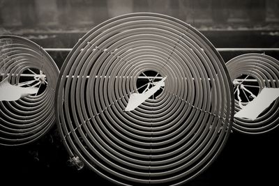 Close-up of spiral metal