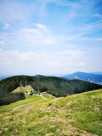 Scenic view of landscape against sky