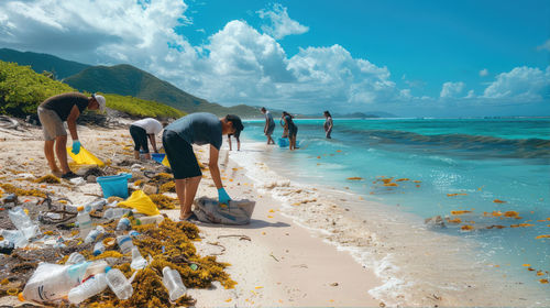 People on beach