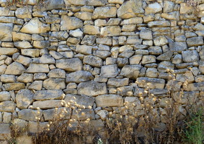 Full frame shot of stone wall