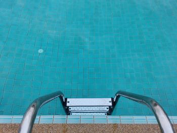 High angle view of swimming pool