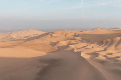 Scenic view of desert against sky