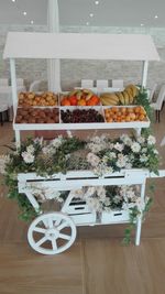 Close-up of food on wooden table