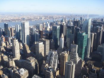 High angle view of cityscape