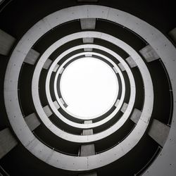 Low angle view of spiral staircase