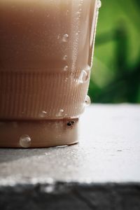 Close-up of coffee on table