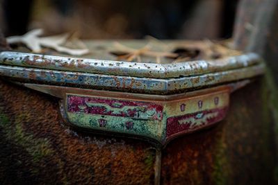 Close-up of rusty metal