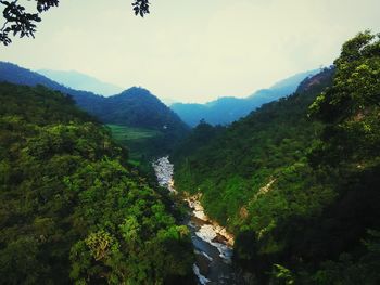 Scenic view of mountains