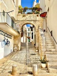 Steps leading to old building