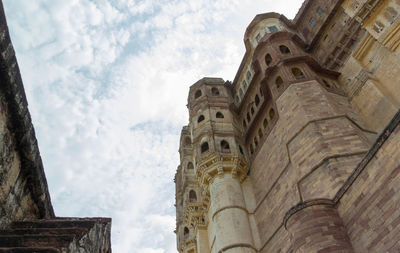 Low angle view of historical building against sky