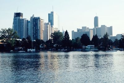 River with buildings in background