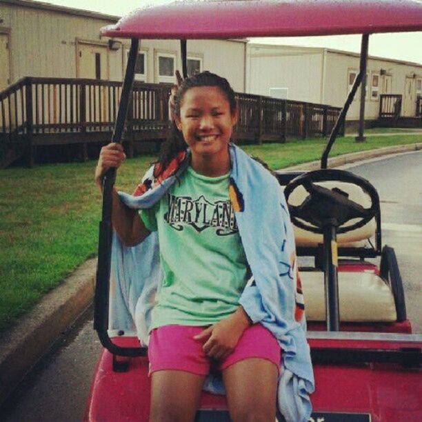 PinkGolfCart