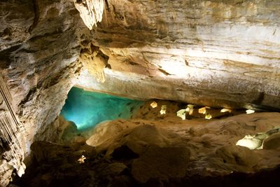 Rock formations in cave