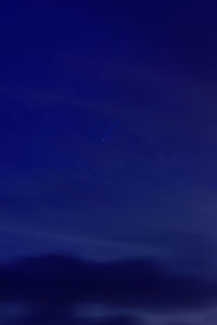 Low angle view of sky at night