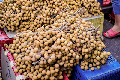 Full frame shot of fruits for sale at market stall