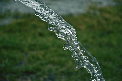 Close-up of water splashing from fountain