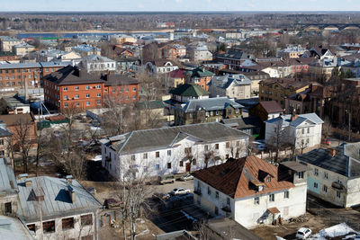 Aerial view of city