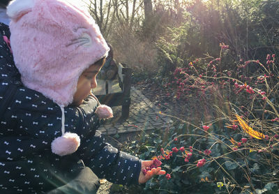 Full length of man on snow covered land