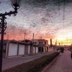 Scenic view of dramatic sky during sunset