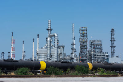 Factory against blue sky