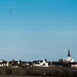 Blue sky over landscape