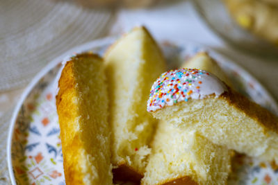 Close-up of dessert in plate