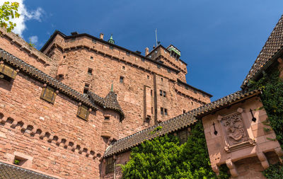 Low angle view of historical building against sky