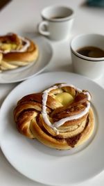 Close-up of food on table