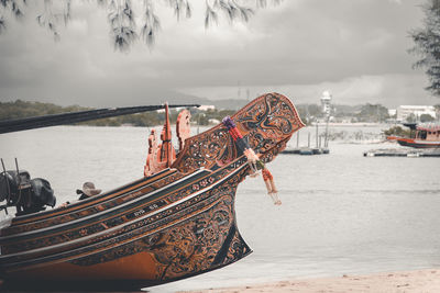 Fishing boat in sea