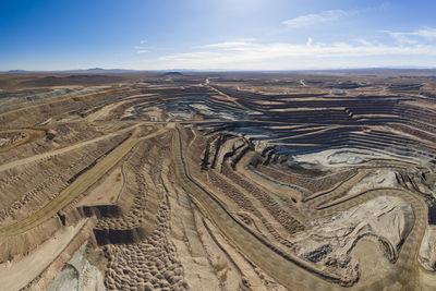 Boron mine in the california high desert aerial