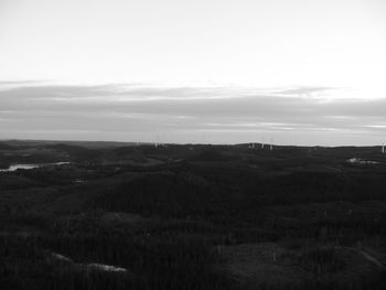 Scenic view of landscape against sky