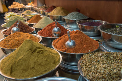 Spices market in yehuda mahane, jerusalem, israel