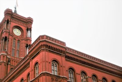 Low angle view of historic building against sky