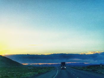 Country road passing through landscape