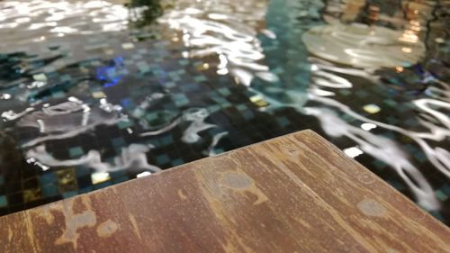 High angle view of water