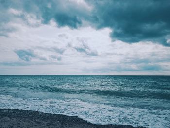 Scenic view of sea against sky