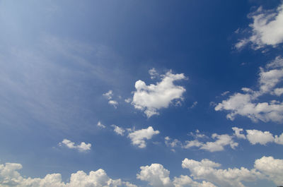 Low angle view of clouds in sky