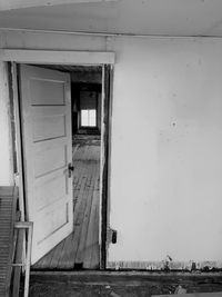 View of closed door