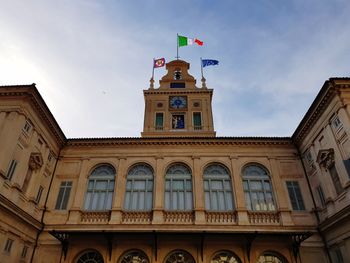 Low angle view of building against sky