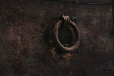 Close-up of rusty door