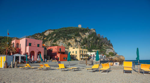 Colorful houses of varigotti in the province of savona.