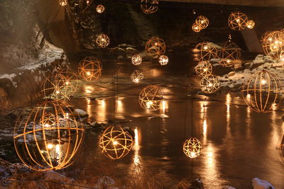 Winter illuminations in hot spring areas