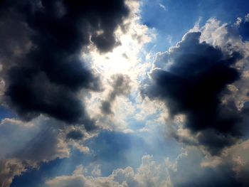 Low angle view of clouds in sky