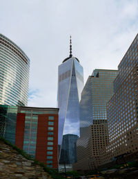 Low angle view of buildings against sky