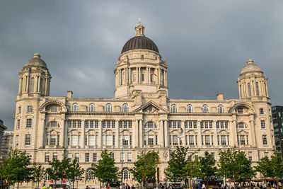 Low angle view of historical building